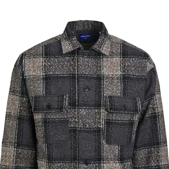 Jack And Jones Heren Bouclé Regular Overhemd met lange mouwen (Zwart) - Image 2
