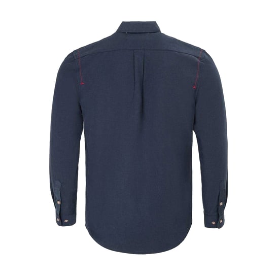 Firetrap Mens Plain Cotton Blend Shirt (Navy) - Image 2