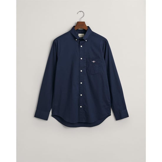 Gant Heren Poplin Overhemd (Marine) - Image 4
