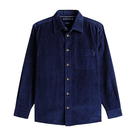 Tommy Hilfiger Heren Corduroy Overhemd (Marine) - Image 2