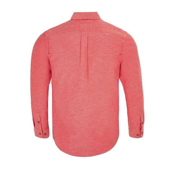 Firetrap Mens Plain Cotton Blend Shirt (Red) - Image 2