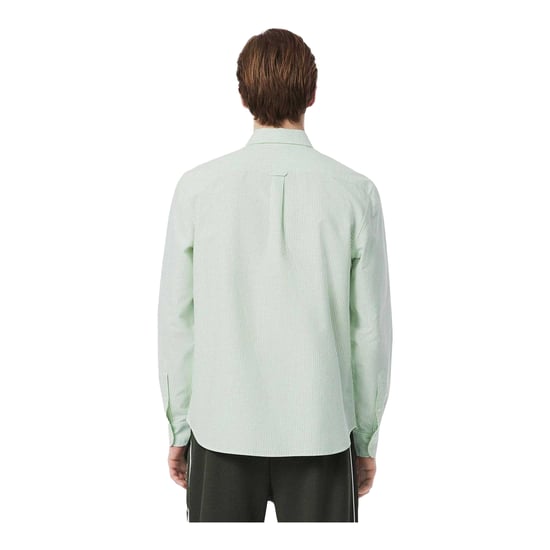 Lacoste Heren Gestreept Oxford Overhemd (Wit) - Image 4