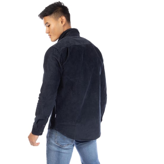 Peter Werth Mens Corduroy Regular Shirt (Navy) - Image 2