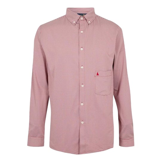 Musto Herenoverhemd met ruitmotief, op maat gemaakt en met knopen, voor een nonchalante look (Donkerroze) - Image 1