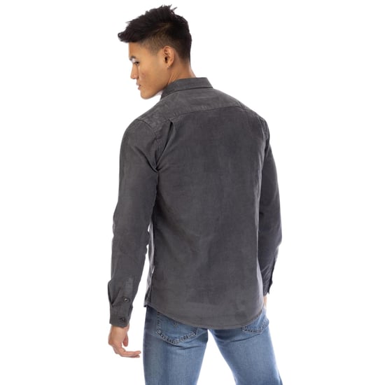 Peter Werth Mens Corduroy Regular Shirt (Grey) - Image 2