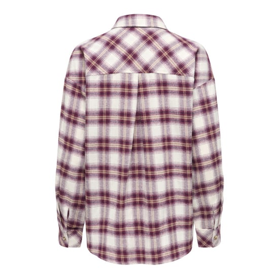 Jacqueline de Yong Jdy mauve geruit loose fit overhemd - Image 2