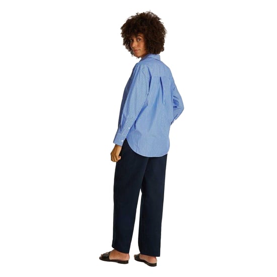 Tommy Hilfiger Dames/Dames Relaxed Fit Shirt Met Lange Mouwen (Blauw) - Image 3