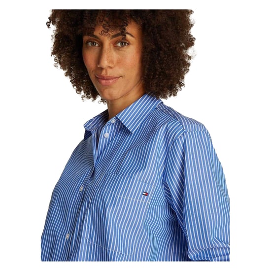 Tommy Hilfiger Dames/Dames Relaxed Fit Shirt Met Lange Mouwen (Blauw) - Image 4