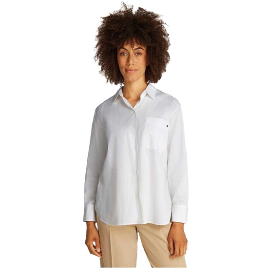 Tommy Hilfiger Dames/Dames Relaxed Fit Shirt Met Lange Mouwen (Optisch Wit) - Image 4