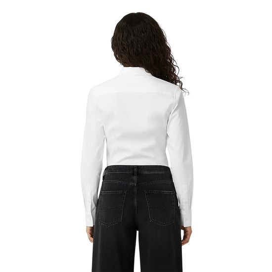 Diesel Gisy Out-shirt met lange mouwen voor dames (Wit) - Image 4
