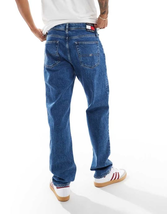 Tommy Jeans Ethan relaxed straight jeans in mid wash - Image 2