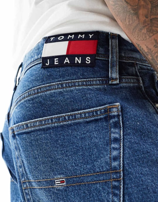 Tommy Jeans Ethan relaxed straight jeans in mid wash - Image 3