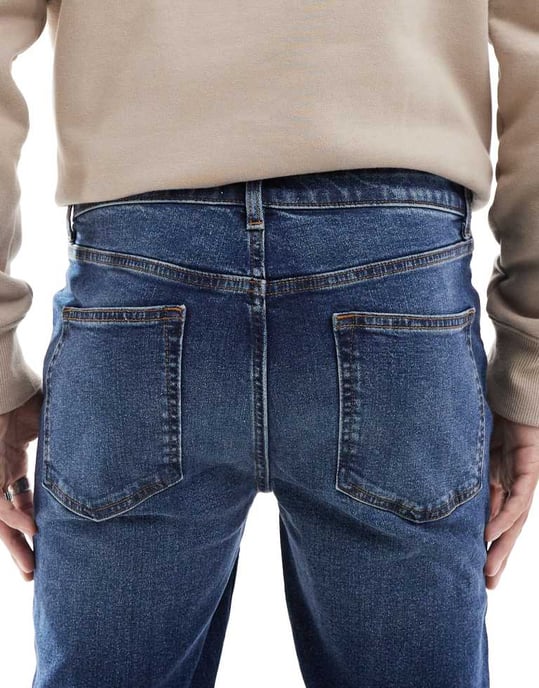 ASOS DESIGN skinny jean in vintage dark wash - Image 4