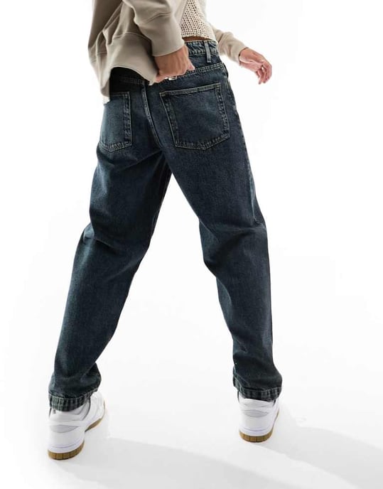 ASOS DESIGN baggy jeans in vintage tint - Image 3