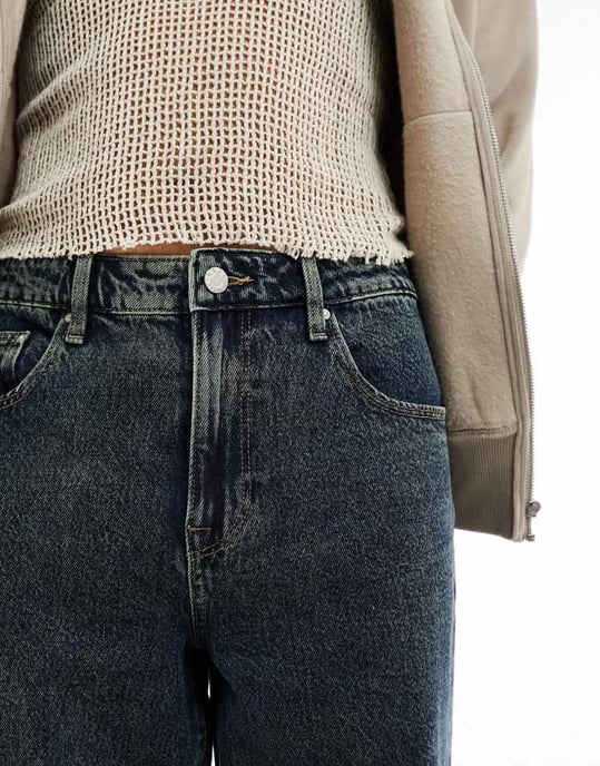 ASOS DESIGN baggy jeans in vintage tint - Image 4