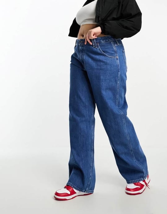Tommy Jeans Plus låg midja daisy baggy jeans i medtvätt - Image 3