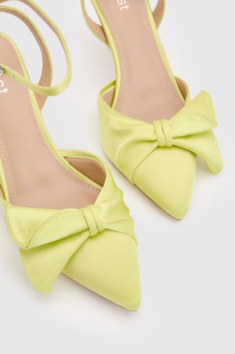 Rosa Satin Ruffle Detail High Stiletto Heeled Court Shoes - Image 5