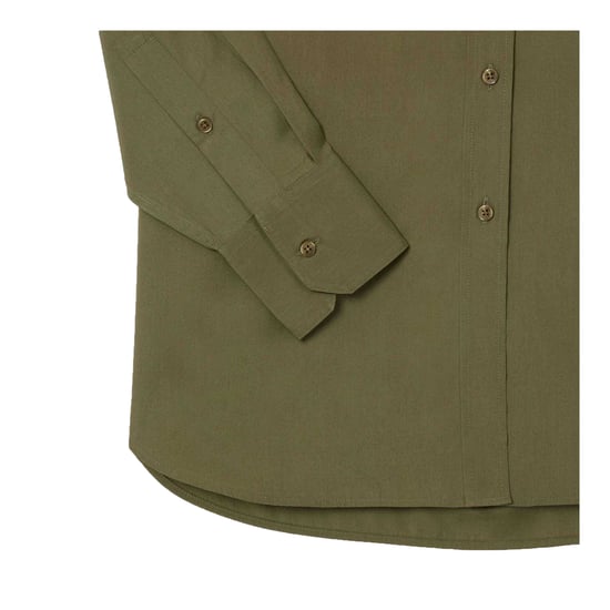 Lacoste Dames/Dames Popeline Oversized Overhemd (Kaki Groen) - Image 3