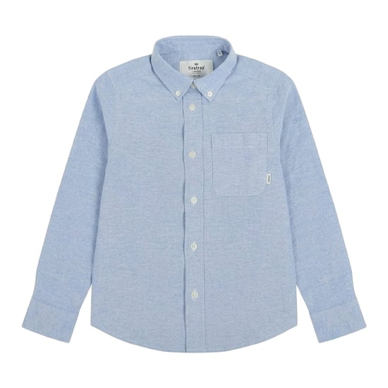 Firetrap Oxford-overhemd met zak en lange mouwen voor jongens (Blauw) - Image 1