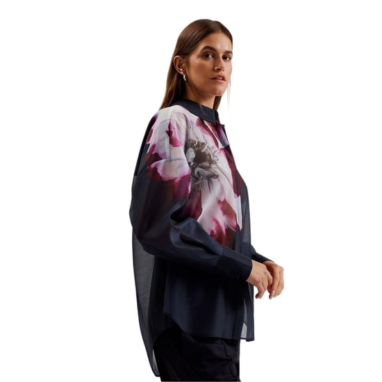 Ted Baker Dames/Dames Oversized Shirt (Marine) - Image 1