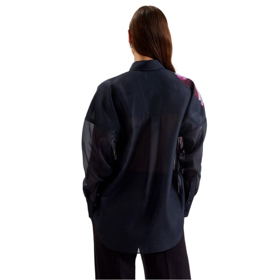 Ted Baker Dames/Dames Oversized Shirt (Marine) - Image 3
