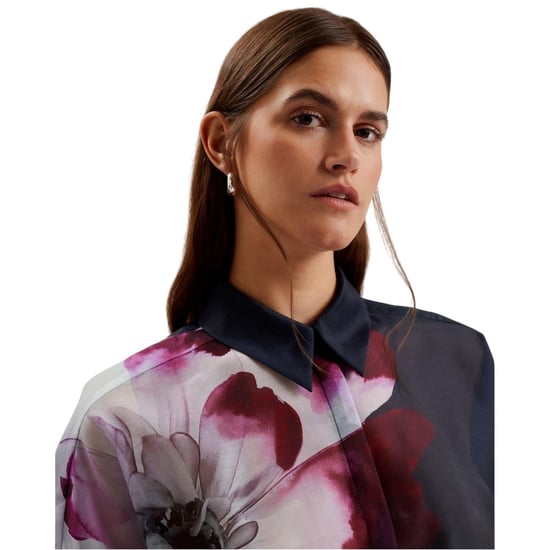 Ted Baker Dames/Dames Oversized Shirt (Marine) - Image 4