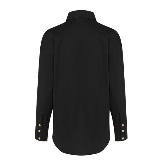 Biba Dames-T-shirt met lange mouwen (Zwart) - Image 2
