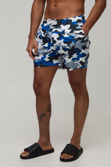 Camo Mid Length Swim Short - Image 1