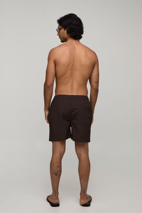 Textured Mid Length Swim Short - Image 2