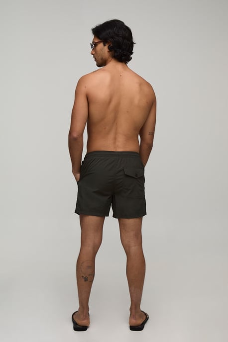 Pocket Detail Mid Length Swim Short - Image 2