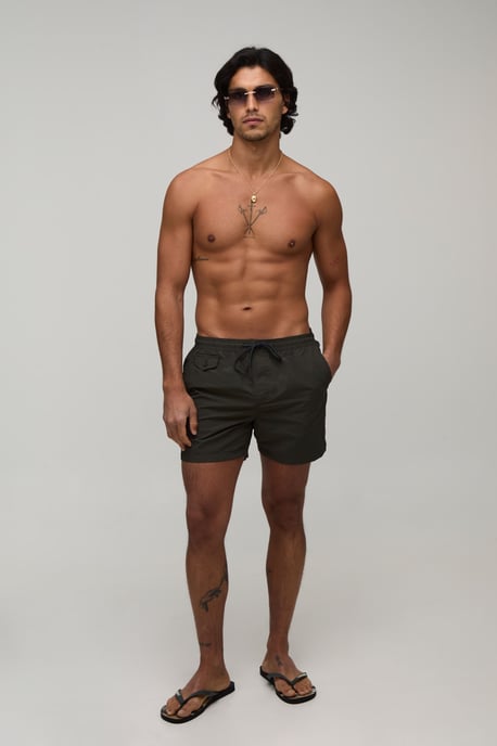 Pocket Detail Mid Length Swim Short - Image 4