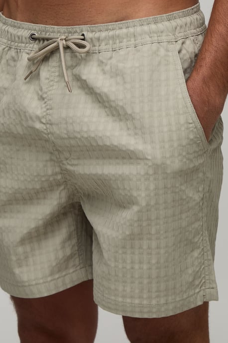 Textured Mid Length Swim Short - Image 3
