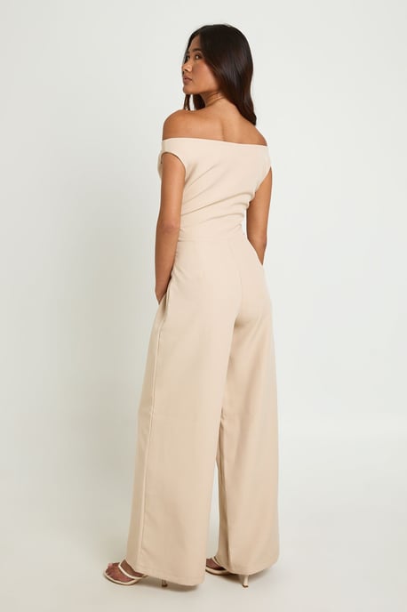 Drape Bardot Wide Leg Jumpsuit - Image 2