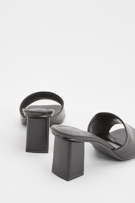 Low Block Heeled Mules - Image 4