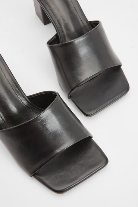 Low Block Heeled Mules - Image 5