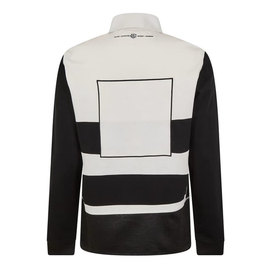 Macron Unisex-thuisshirt met lange mouwen voor volwassenen, maat 24/25 (Zwart, Wit) - Image 2