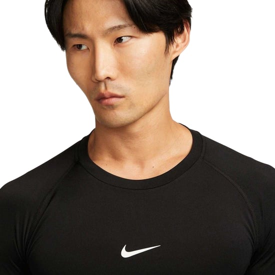 Nike Mens Pro Core Long-Sleeved T-Shirt (Black) - Image 3