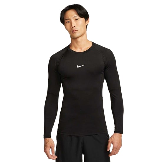 Nike Mens Pro Core Long-Sleeved T-Shirt (Black) - Image 5