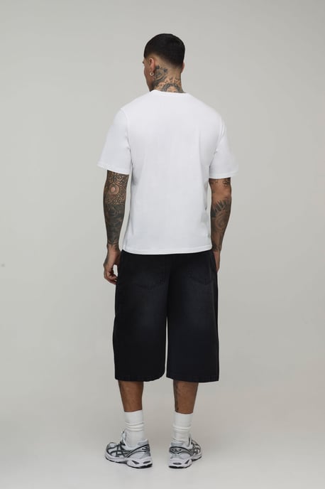 Tall Essential Longline Denim Jorts - Image 2
