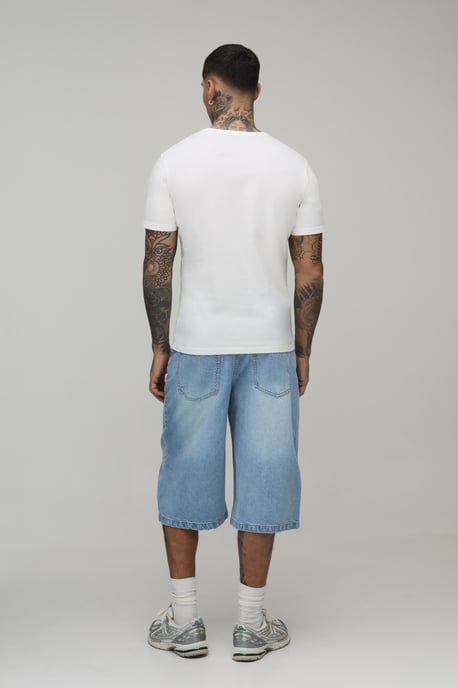 Tall Essential Longline Denim Jorts - Image 2