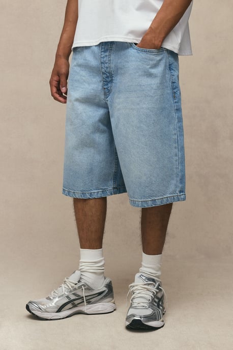 Essential Relaxed Fit Denim Jorts - Image 1