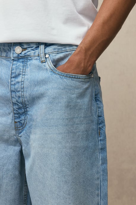 Essential Relaxed Fit Denim Jorts - Image 3