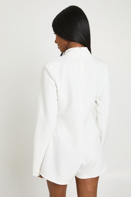 Tailored High Neck Playsuit - Image 2