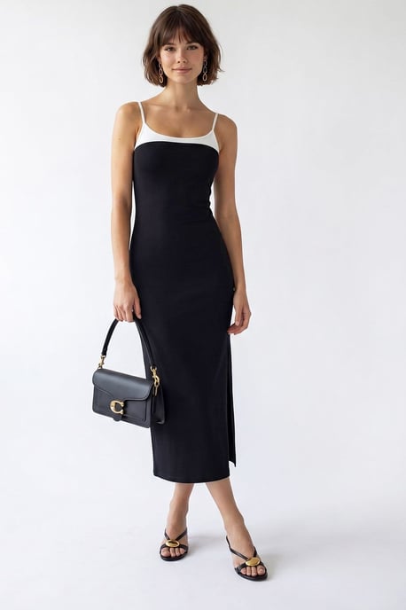 Ärmlös Bodycon Midiklänning med Slits - Image 4