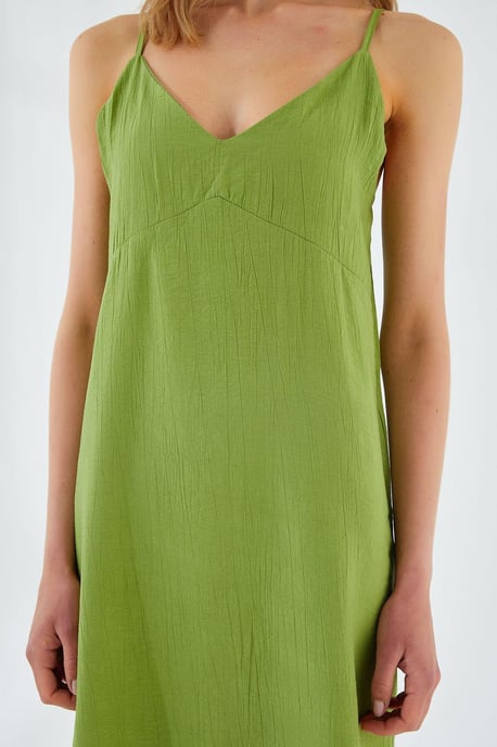 V-hals Split Midi-jurk - Image 4