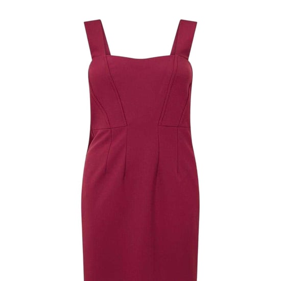 Boss Dizena Sweetheart midi-jurk voor dames (Donkerrood) - Image 3