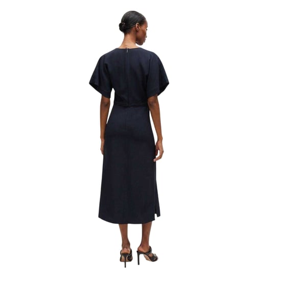Boss Womens/Ladies A-line Fitted Kimono Sleeve Midi Dress (Dark Blue) - Image 2