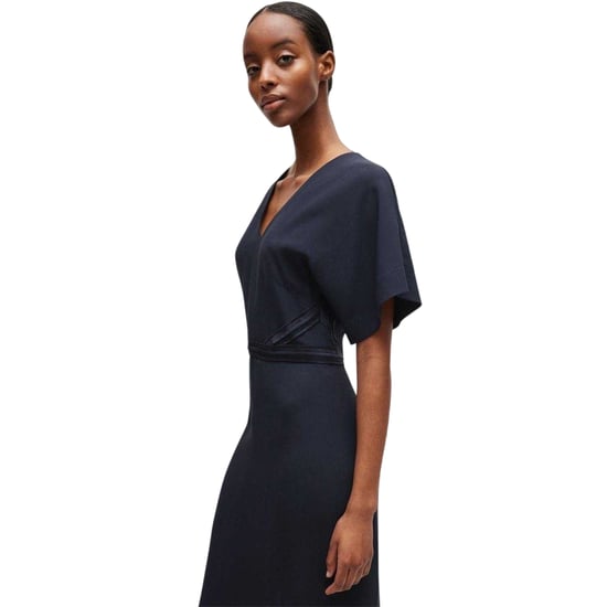 Boss Womens/Ladies A-line Fitted Kimono Sleeve Midi Dress (Dark Blue) - Image 3