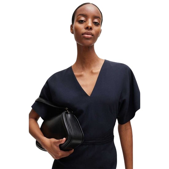 Boss Womens/Ladies A-line Fitted Kimono Sleeve Midi Dress (Dark Blue) - Image 4