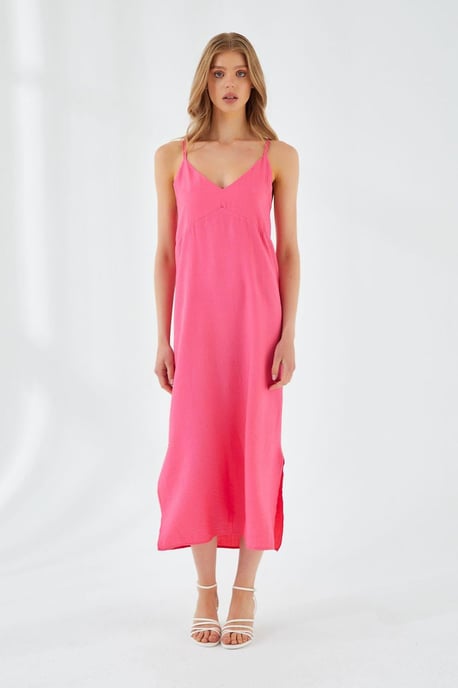 V-hals Split Midi-jurk - Image 1